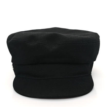 Hermes Cotton Giulietta Seashell Cap 58 Black 3 of 8