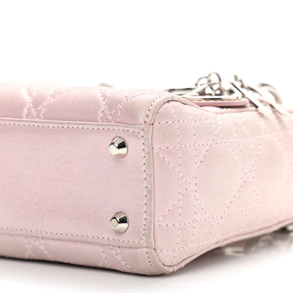 Christian Dior Metallic Lambskin Cannage Mini Lady Dior Lotus 10 of 13