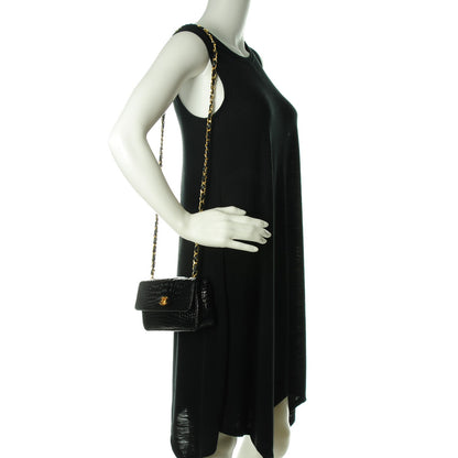 Chanel Alligator Mini Flap Black 3 of 10