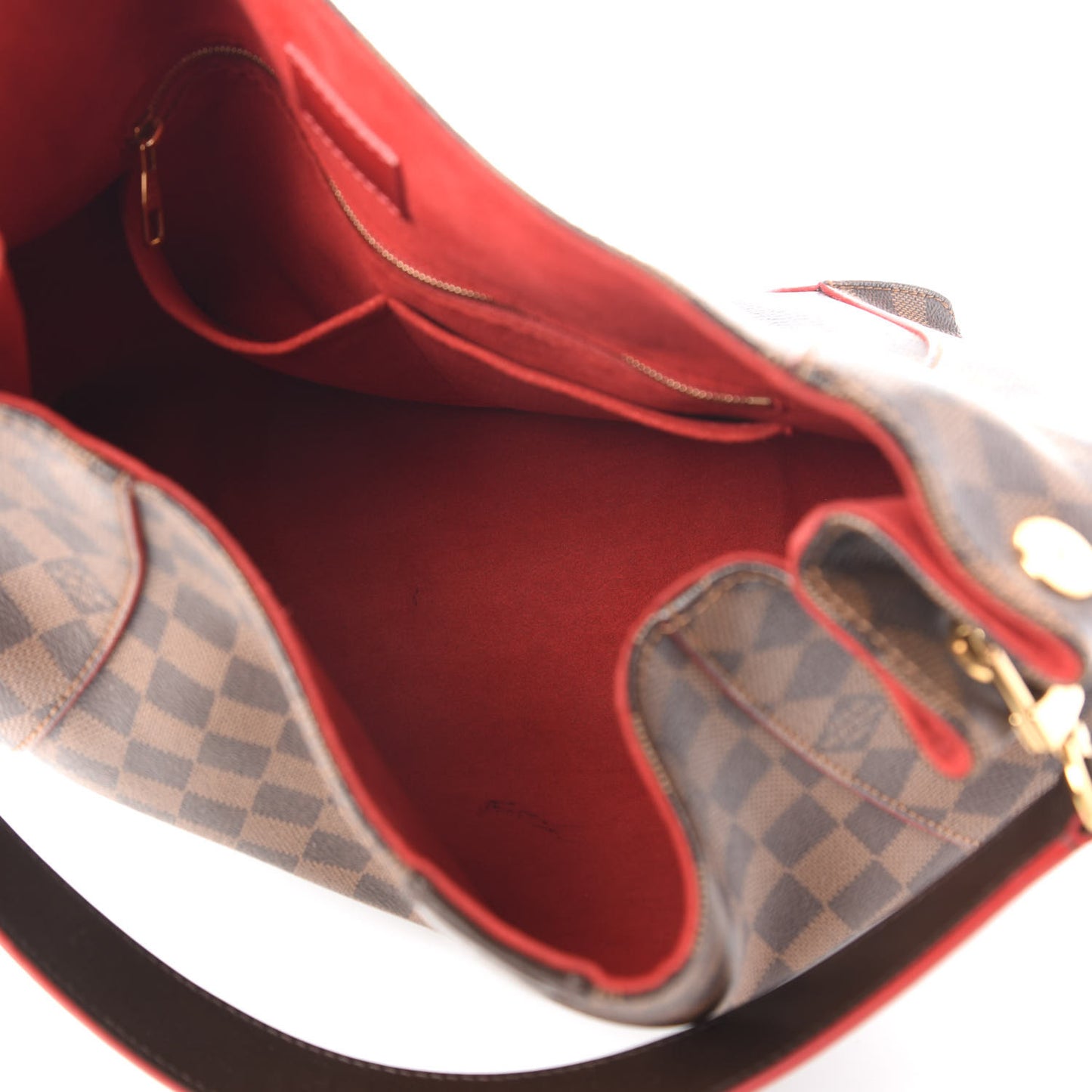 Damier Ebene Caissa Hobo Cherry
