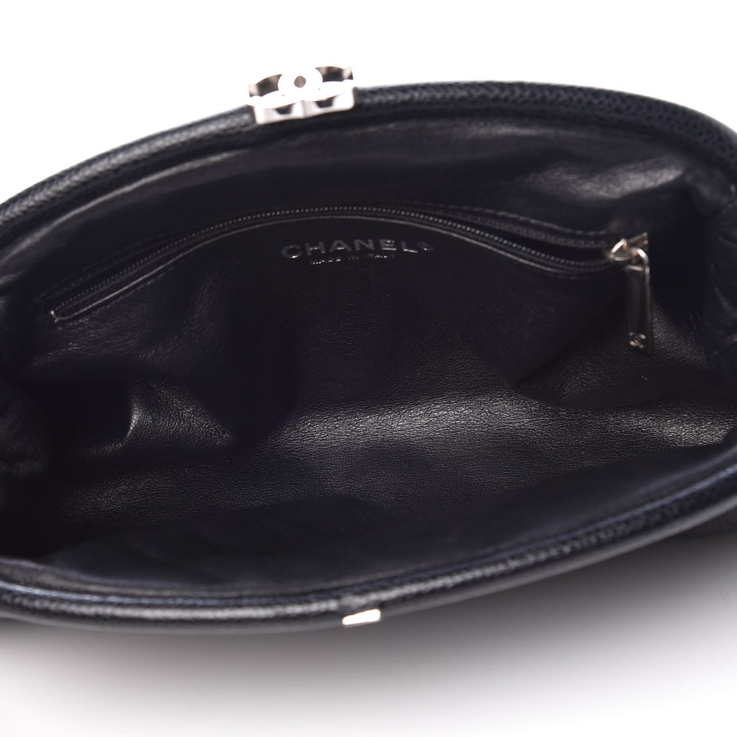 Caviar Quilted Timeless Clutch Black
