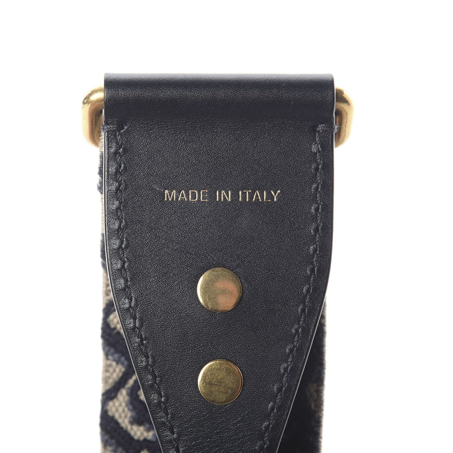 Oblique Studded Shoulder Strap Blue