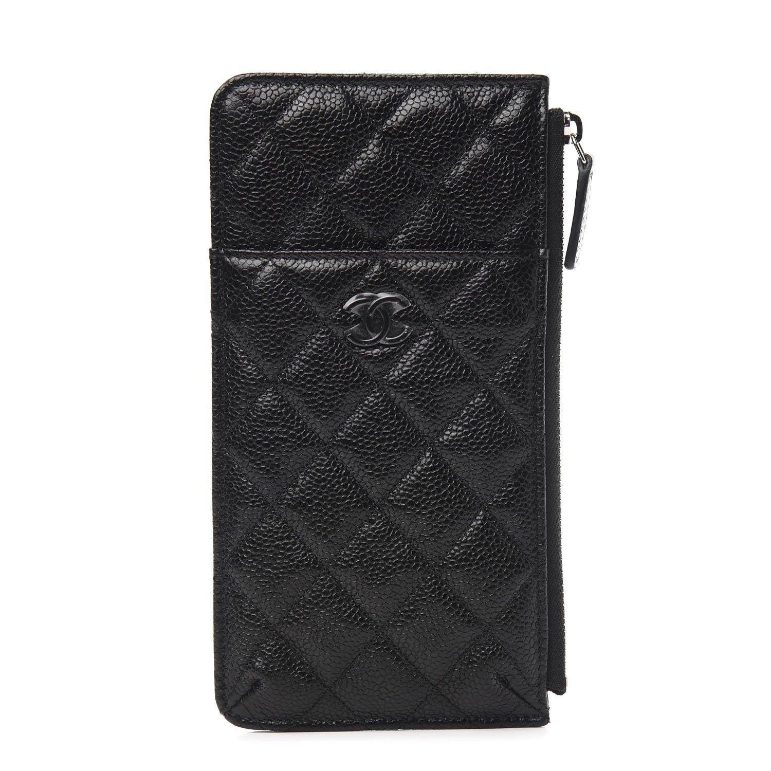 Chanel Caviar Quilted Classic Flat Wallet Pouch So Black 1 of 7
