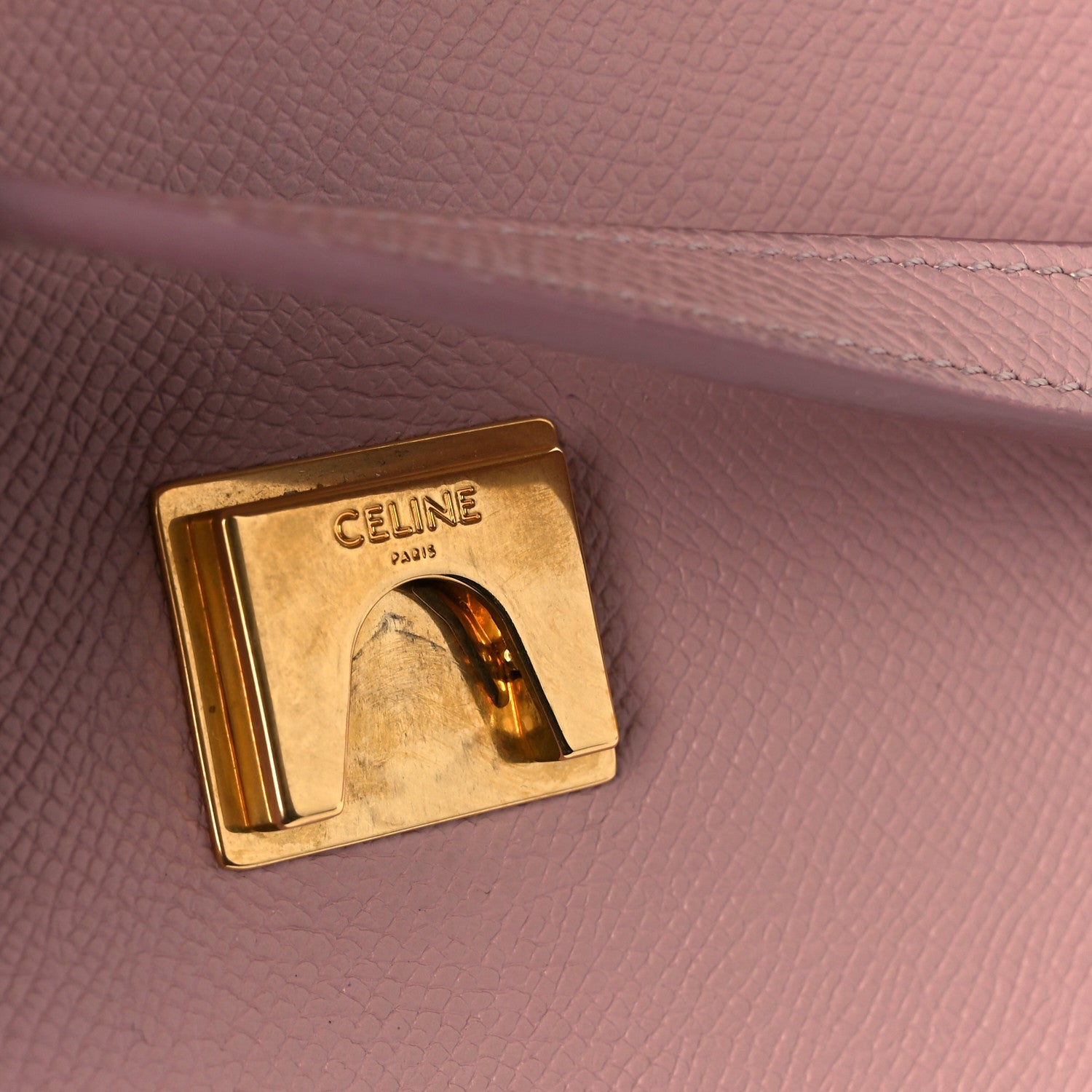 Celine Grained Calfskin Micro Belt Bag Vintage Pink 7 of 12