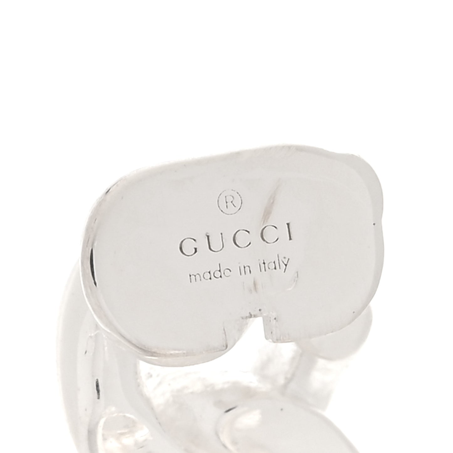 Sterling Silver GG Chain Hoop Earrings