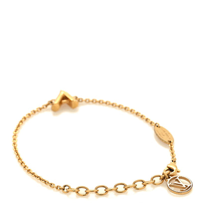 Louis Vuitton LV And Me Letter A Bracelet Gold 3 of 6