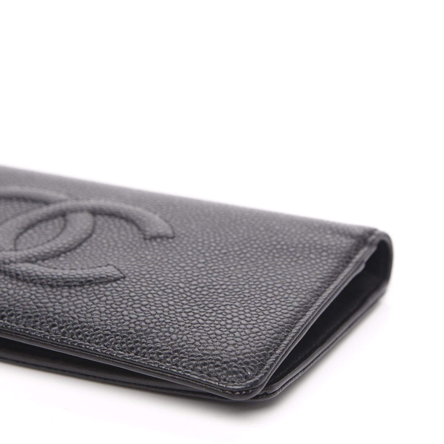 Chanel Caviar Timeless CC Yen Wallet Black 10 of 13