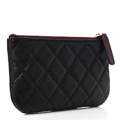 Chanel Caviar Quilted Small Cosmetic Case Black 3 of 8