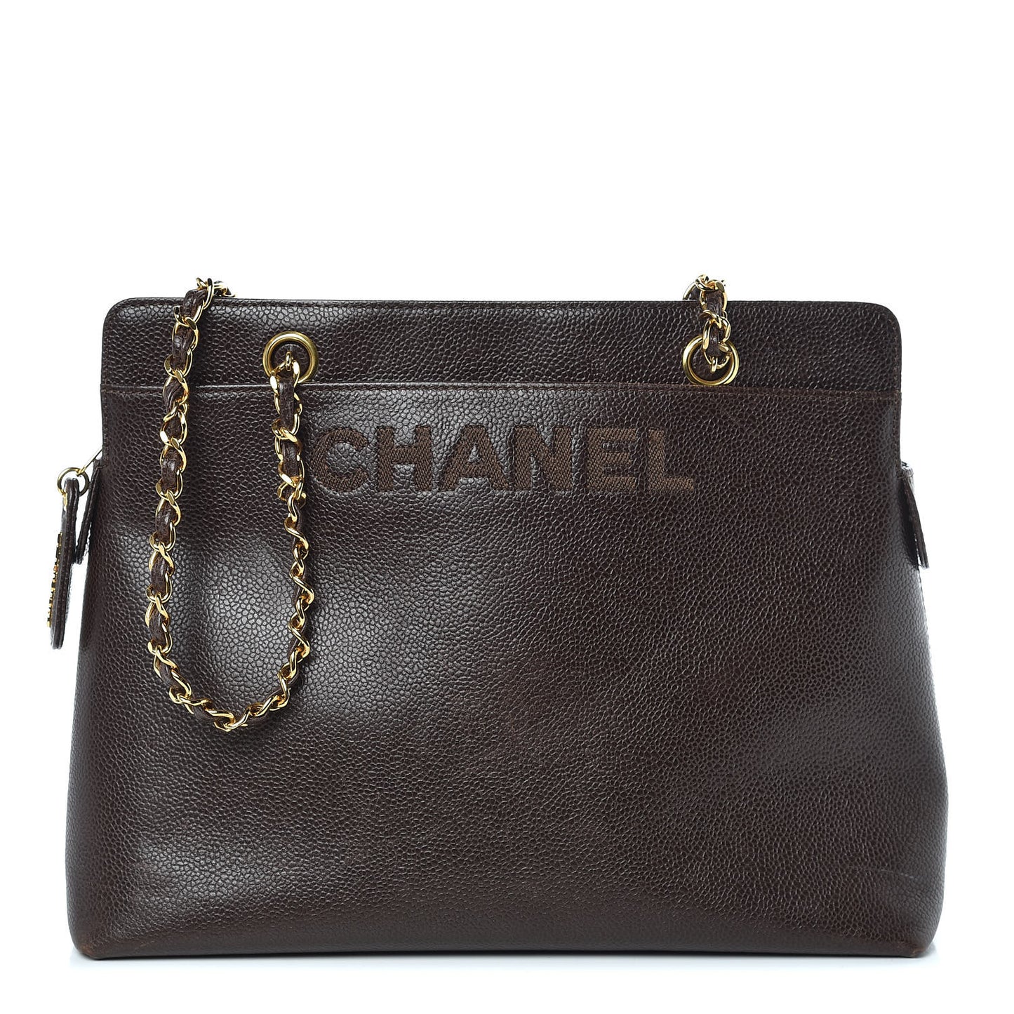 Caviar Shoulder Bag Brown