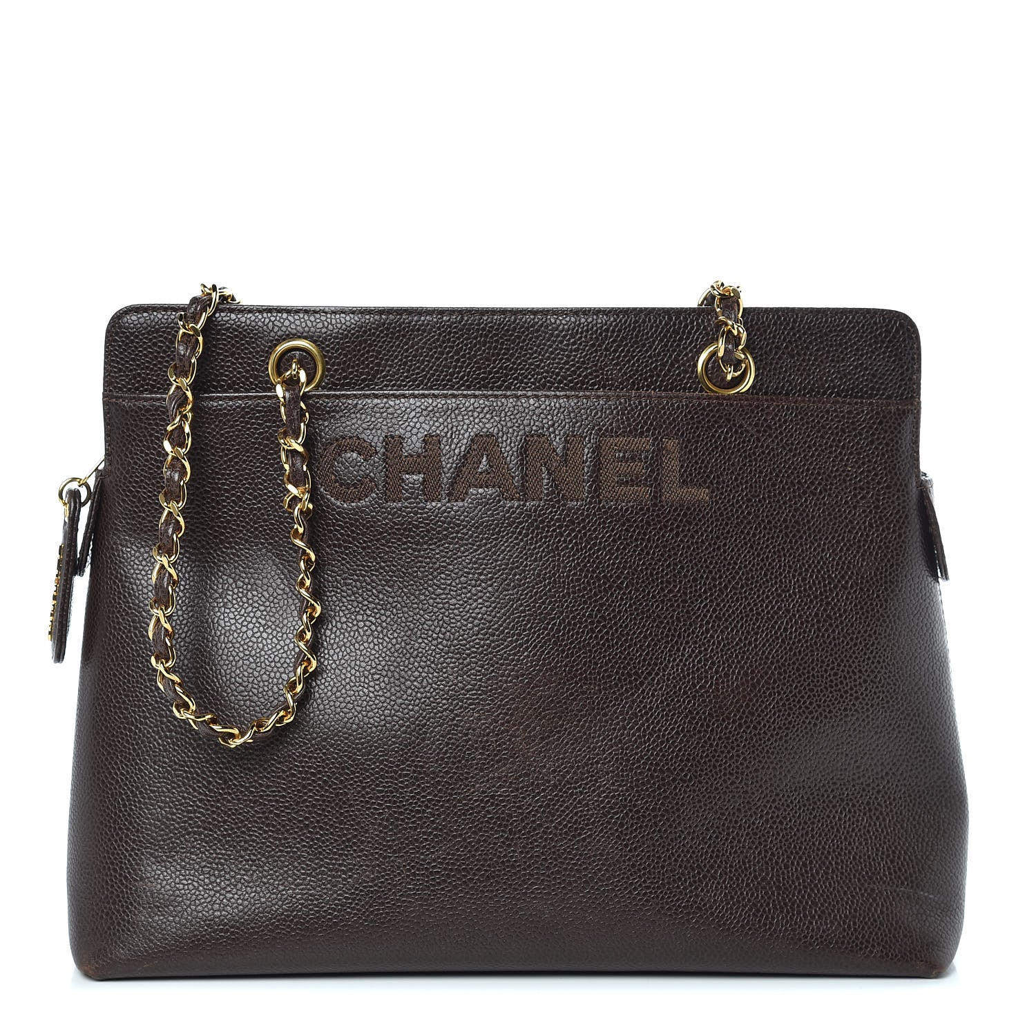 Chanel Caviar Shoulder Bag Brown 1 of 13
