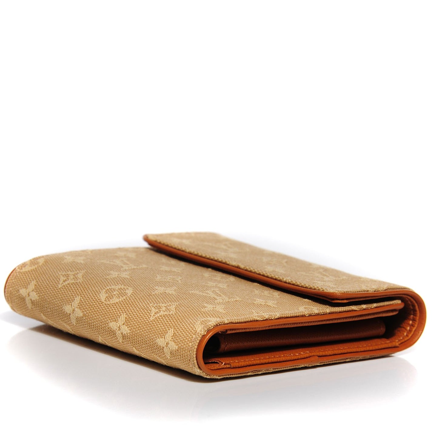 Mini Monogram Compact Wallet Beige