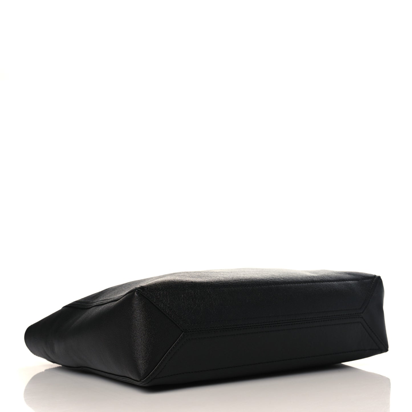 New Sakai Calfskin Lux Medium Dahlia Tote Black