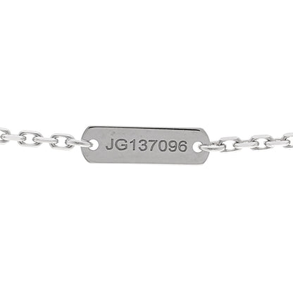 Van Cleef & Arpels 18K White Gold Guilloche Vintage Alhambra Pendant Necklace 5 of 6
