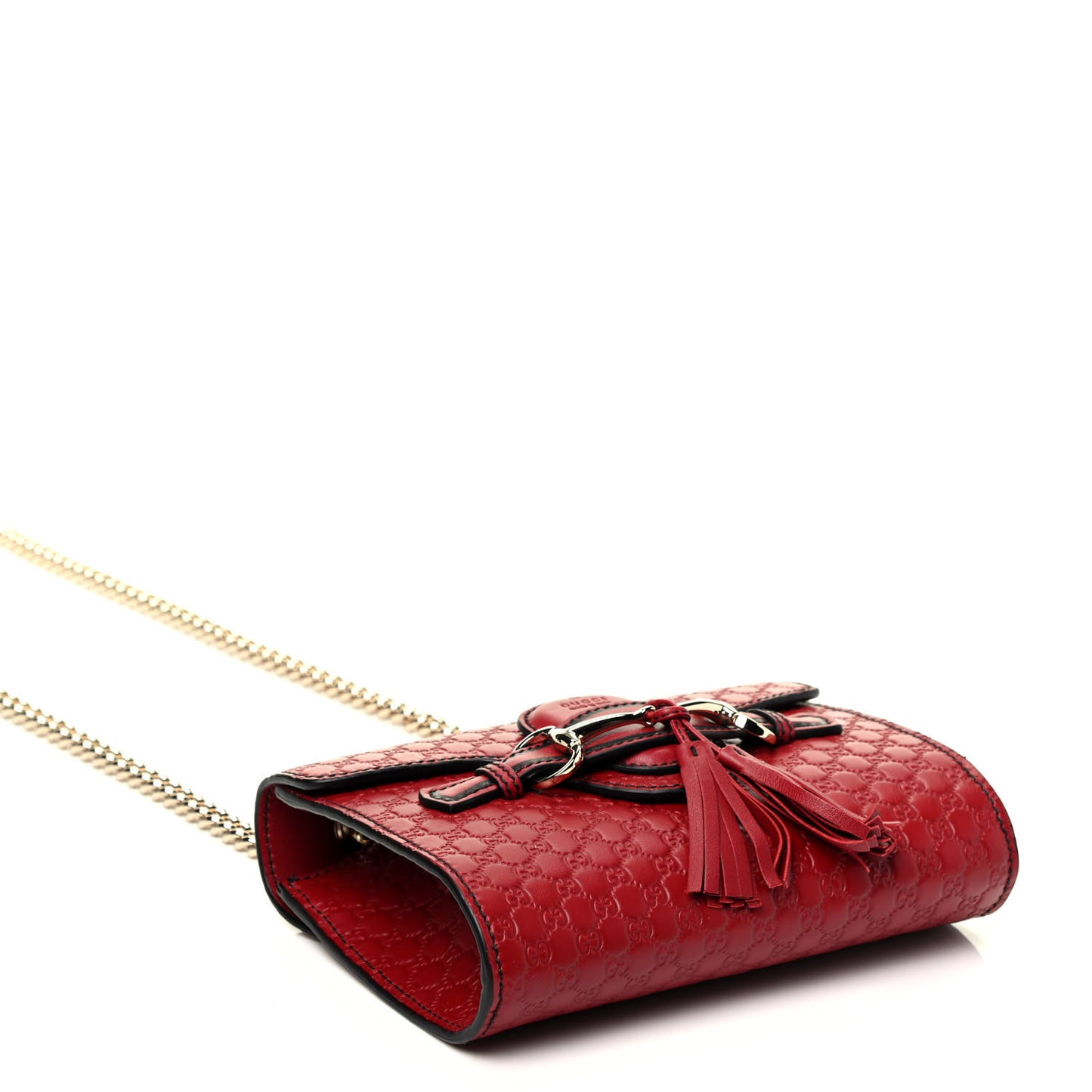 Soft Microguccissima Mini Emily Chain Shoulder Bag Rosso
