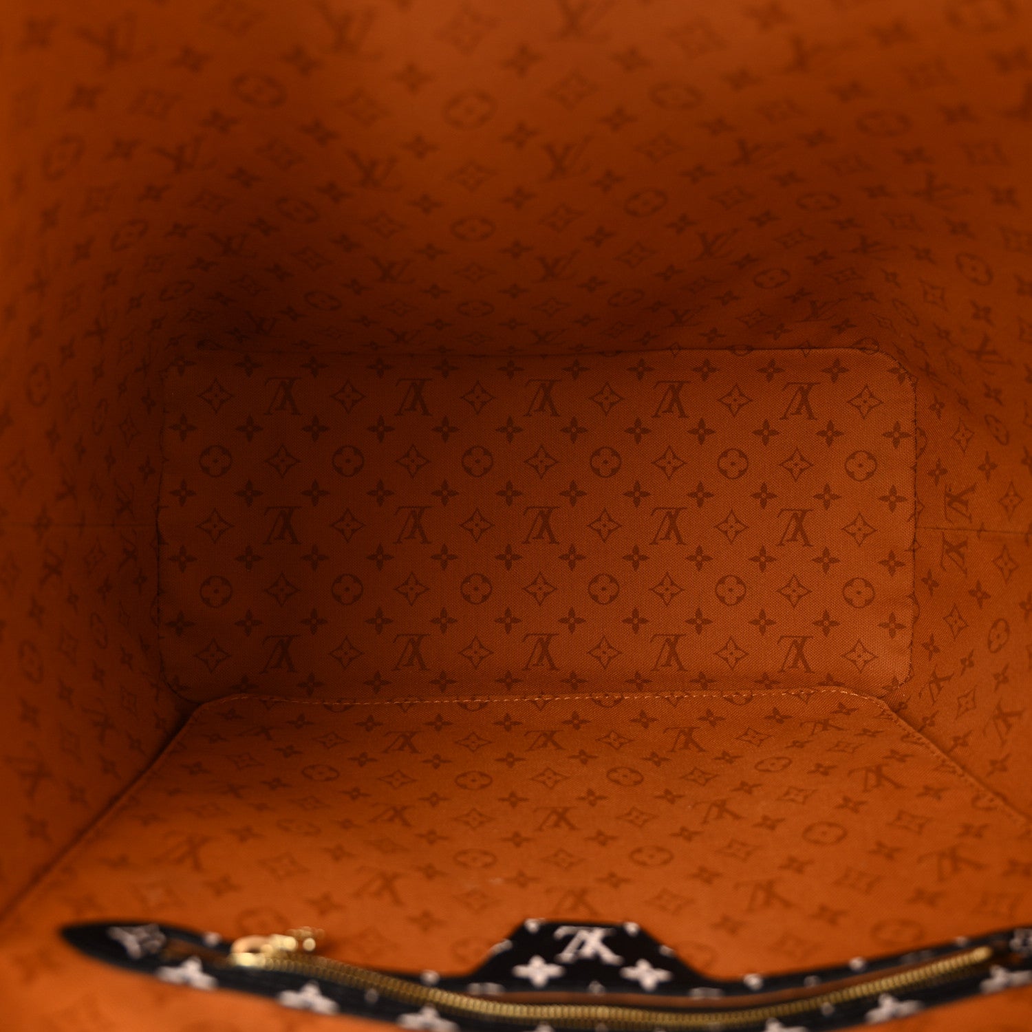 Louis Vuitton Monogram Giant Crafty Neverfull MM Creme Caramel 6 of 11