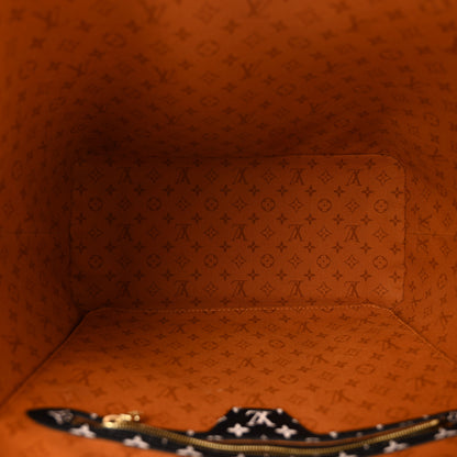 Louis Vuitton Monogram Giant Crafty Neverfull MM Creme Caramel 6 of 11