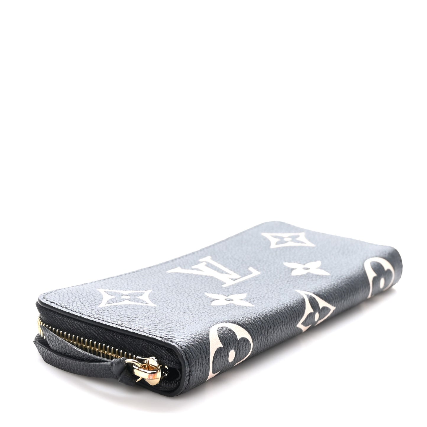 Empreinte Monogram Giant Clemence Wallet Black Beige