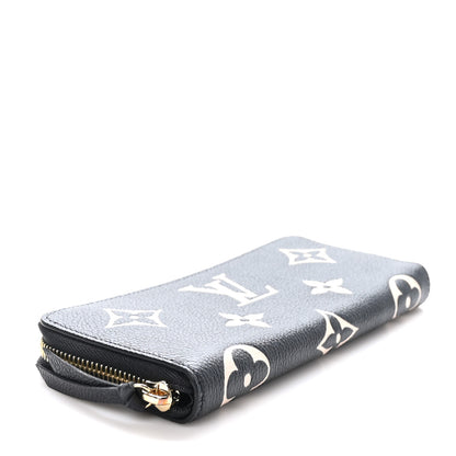 Louis Vuitton Empreinte Monogram Giant Clemence Wallet Black Beige 4 of 8
