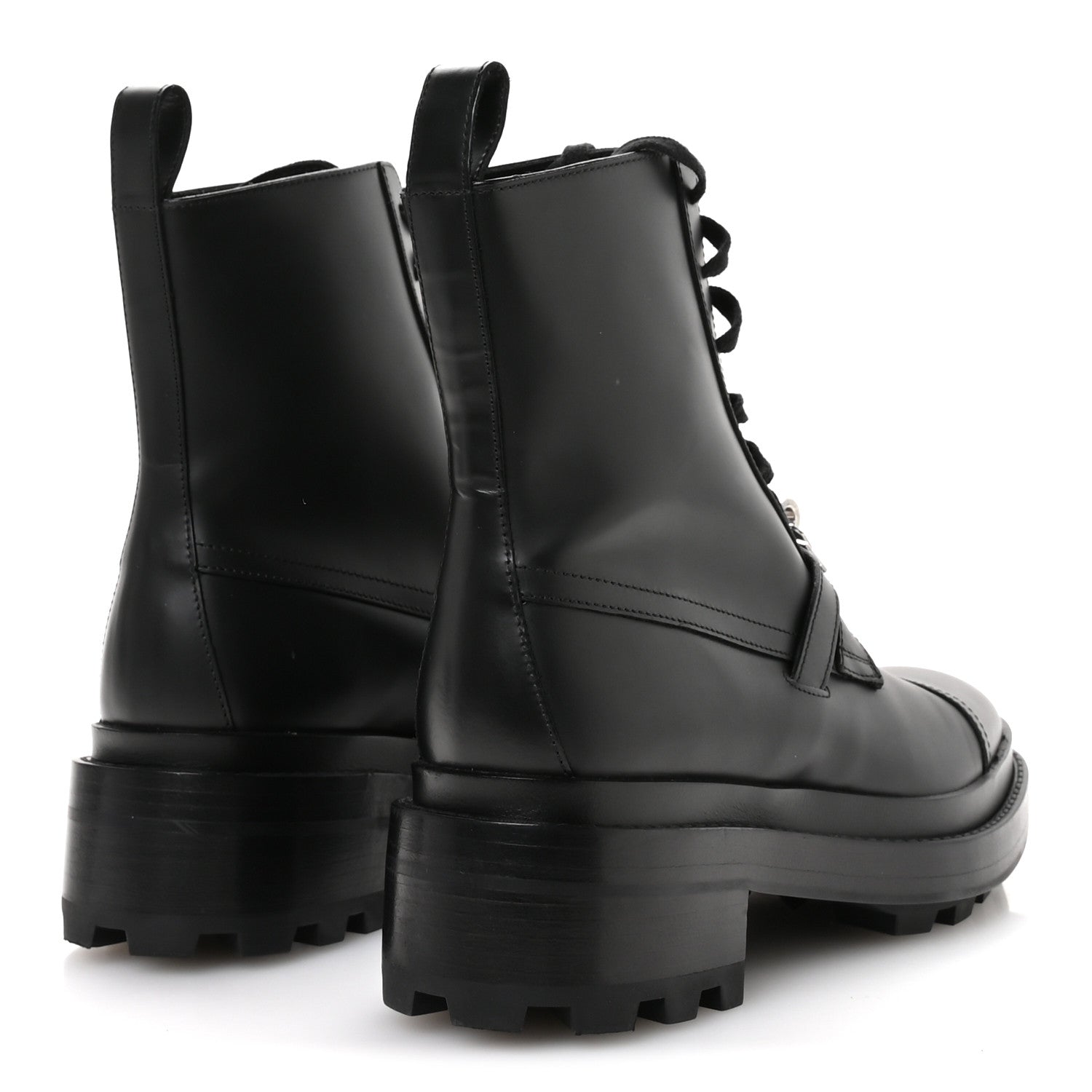 Hermes Glossed Calfskin Funk Ankle Boots 36 Black 5 of 9
