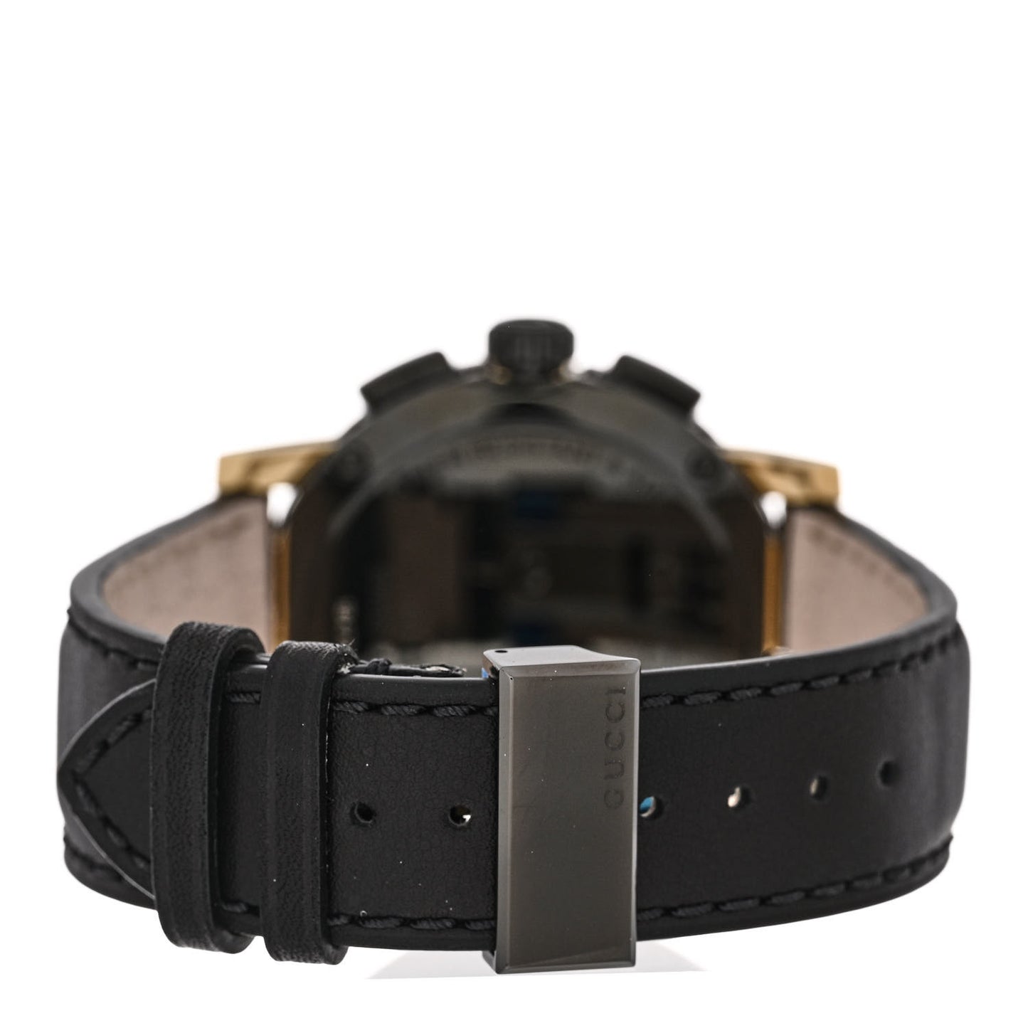 PVD Stainless Steel Calfskin 44mm G-Chrono Quartz Watch Black