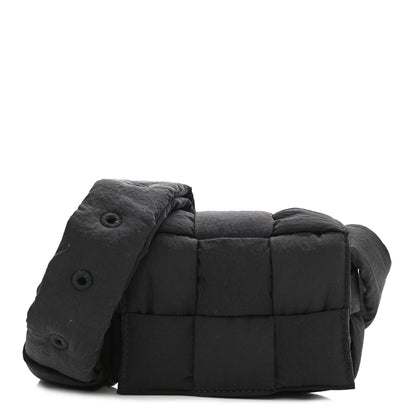 Bottega Veneta Nylon Intrecciato Mini Padded Tech Candy Cassette Bag Black 1 of 10