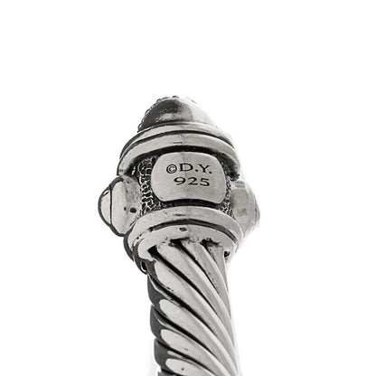David Yurman Sterling Silver Diamond 5mm Cable Renaissance Bracelet 3 of 3