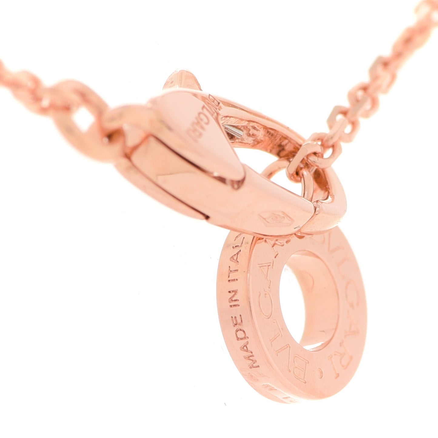 18K Rose Gold Diamond Mother of Pearl Small Divas' Dream Pendant Necklace