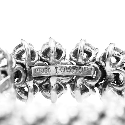 Harry Winston Platinum Diamond 5.10ctw Flexible Eternity Band Ring 54 7 4 of 4