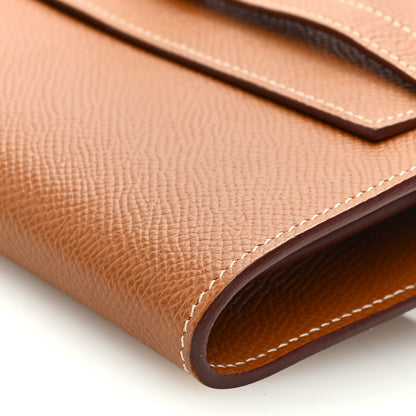 Hermes Epsom Kelly Wallet To Go Gold 8 of 9