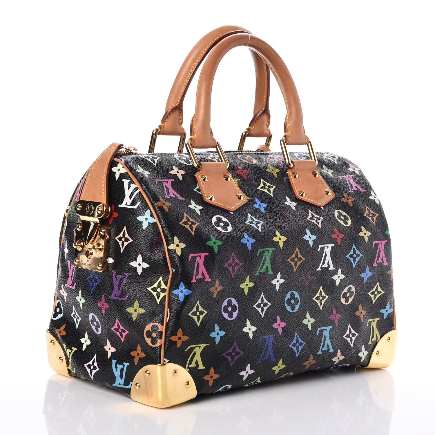 Louis Vuitton Monogram Multicolor Speedy 30 Black 3 of 7