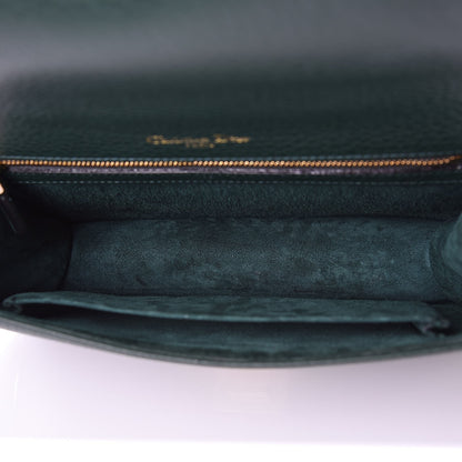 Christian Dior Grained Calfskin Medium Diorama Flap Bag Green 5 of 7