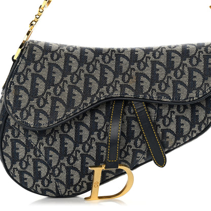 Christian Dior Monogram Saddle Bag Blue 7 of 10