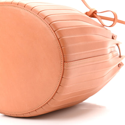 Mansur Gavriel Vegetable Tanned Calfskin Pleated Bucket Bag Camello Rosa 9 of 11