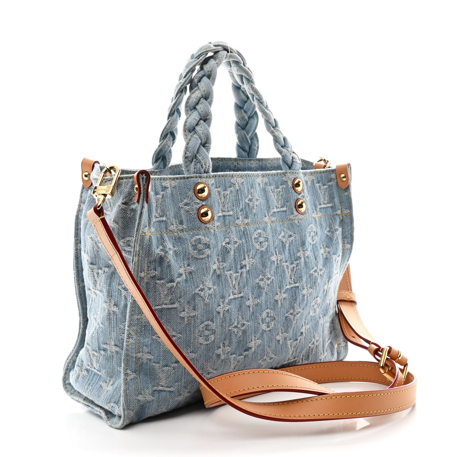 Louis Vuitton Monogram Washed Denim Let Go PM Sky Blue 3 of 10