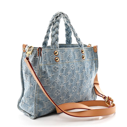 Louis Vuitton Monogram Washed Denim Let Go PM Sky Blue 3 of 10