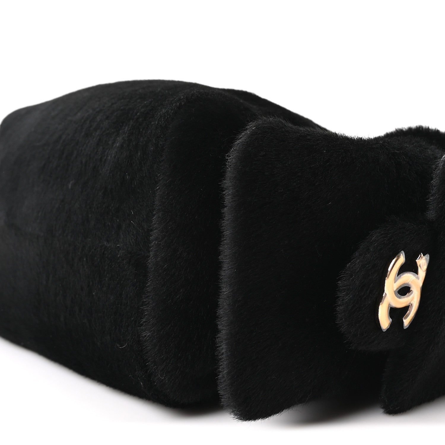 Chanel Pony Hair Mini Chanel 25 Handbag Black 10 of 11