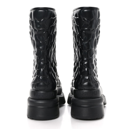 Valentino Garavani Rubber Atelier 03 Rose Edition 30/50mm Short Rainboots 37 Black 5 of 10