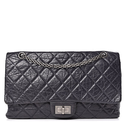 Chanel Aged Calfskin Quilted 2.55 Reissue 227 Flap Navy Blue 1 of 17