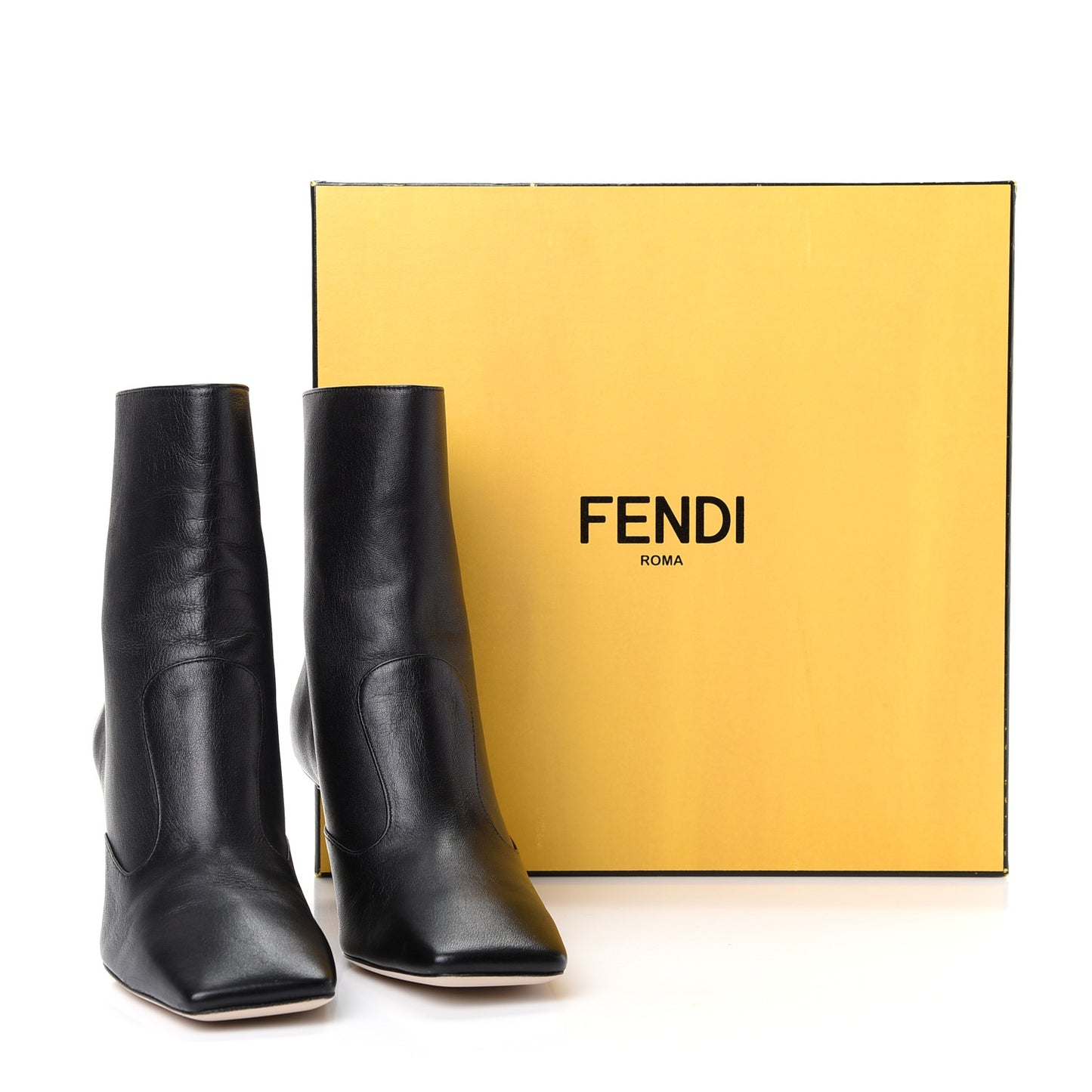 Lambskin FFreedom Ankle Boots 35.5 Black