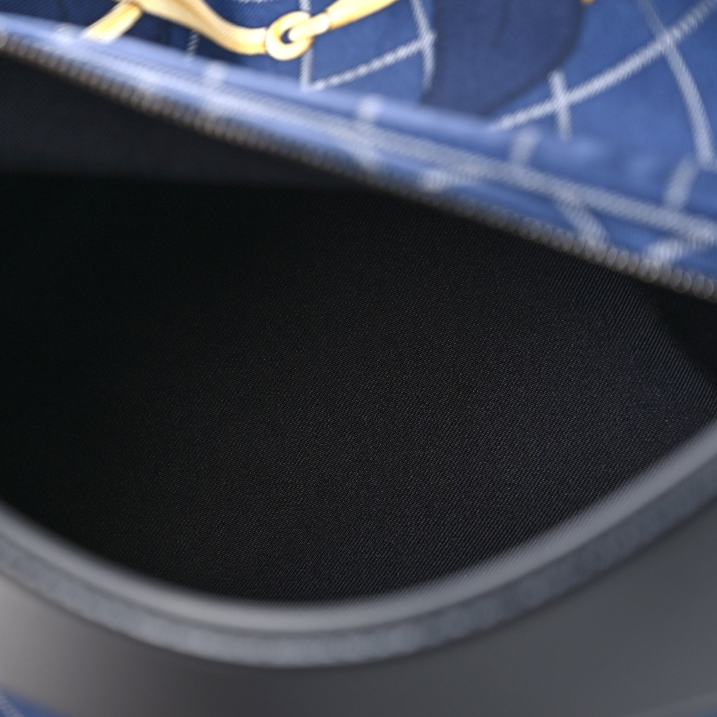 Silk Tatersale Balusoie Bag Bleu Indigo Black