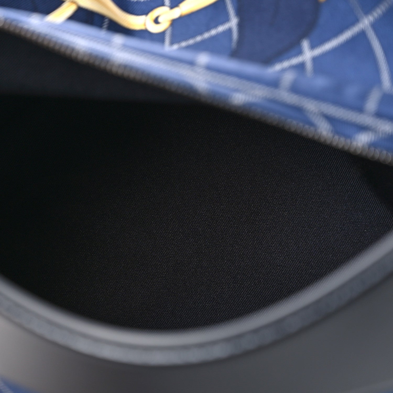 Hermes Silk Tatersale Balusoie Bag Bleu Indigo Black 5 of 10