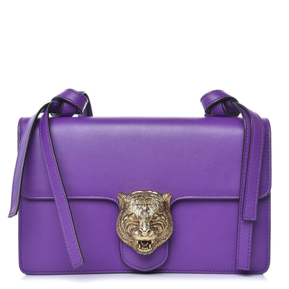 Gucci Calfskin Animalier Shoulder Bag Purple 1 of 8