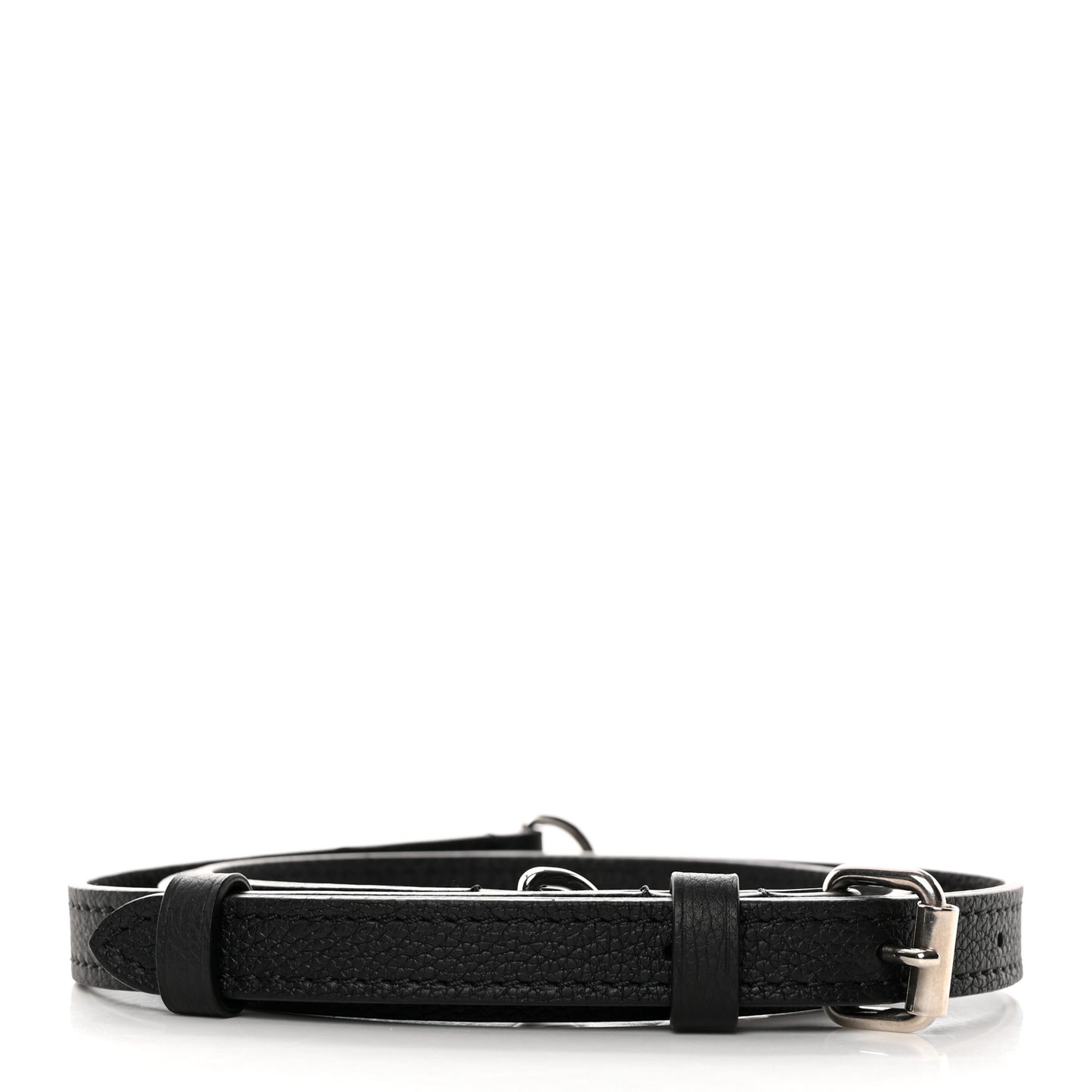 Calfskin Lockme Ever BB Adjustable Shoulder Strap Black