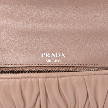 Prada Nappa Gaufre Small Chain Flap Shoulder Bag Cipria 8 of 11