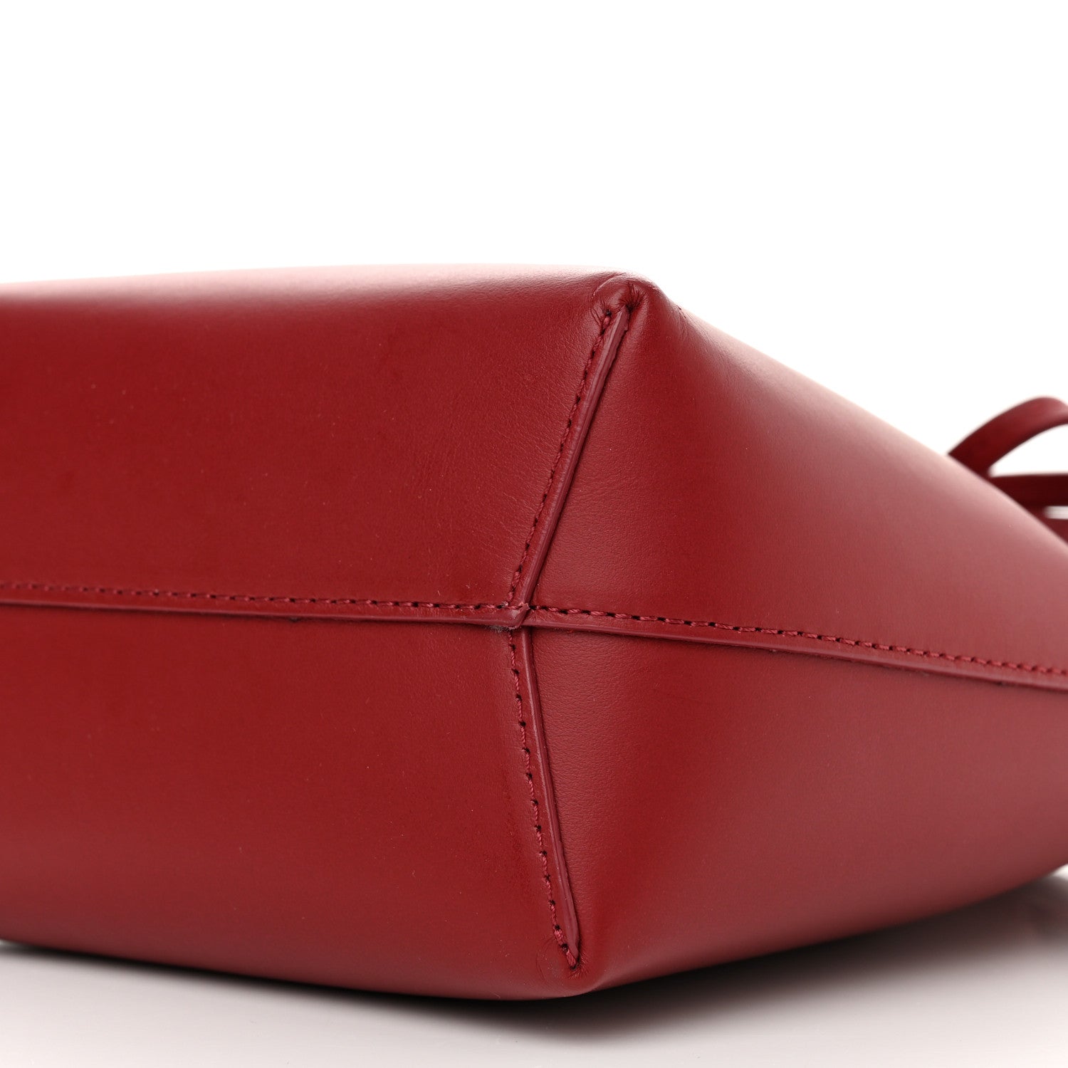 Mansur Gavriel Calfskin Mini Mini Bucket Bag Burgundy 9 of 10
