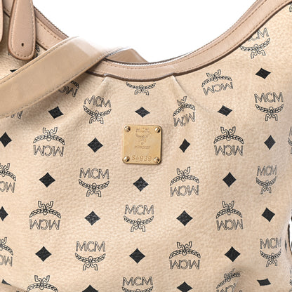 MCM Visetos Hobo Beige 7 of 9