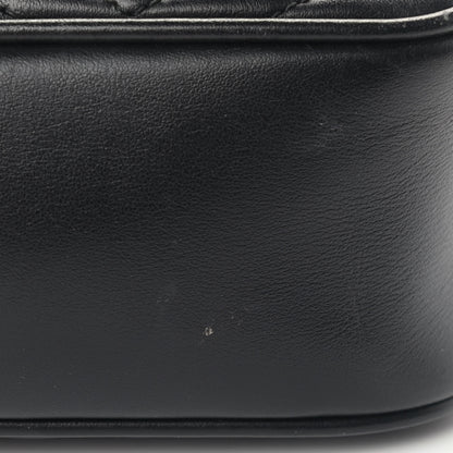 Gucci Calfskin Matelasse Small GG Marmont Chain Shoulder Bag Black 7 of 8