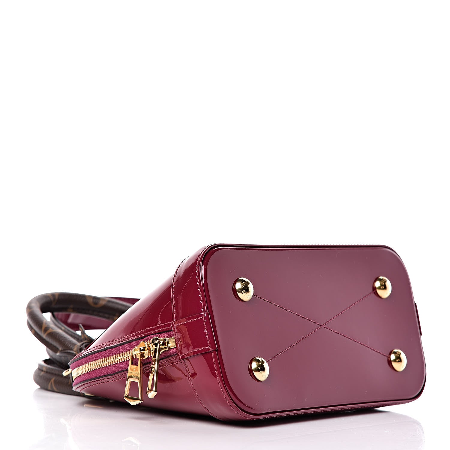Louis Vuitton Patent Monogram Alma BB Magenta 4 of 8