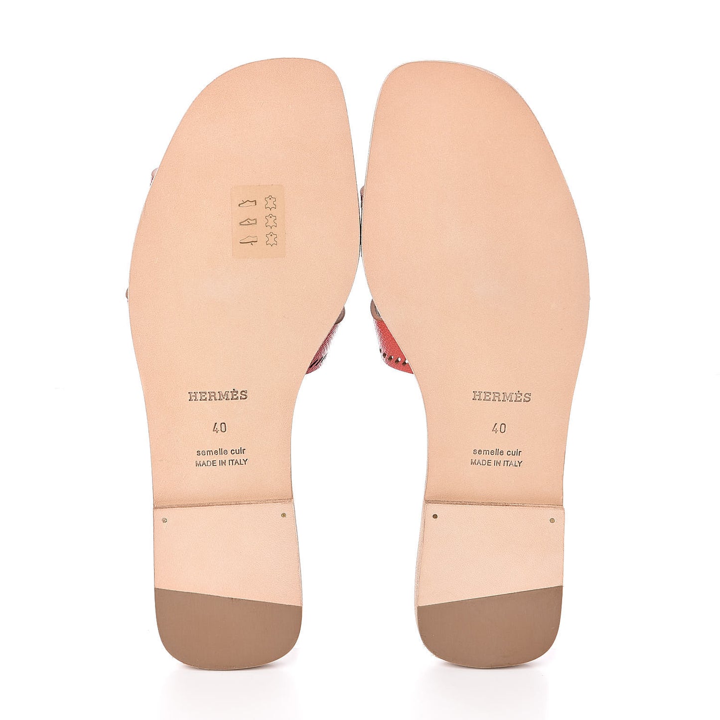 Patent Epsom Perforated Oran Sandals 40