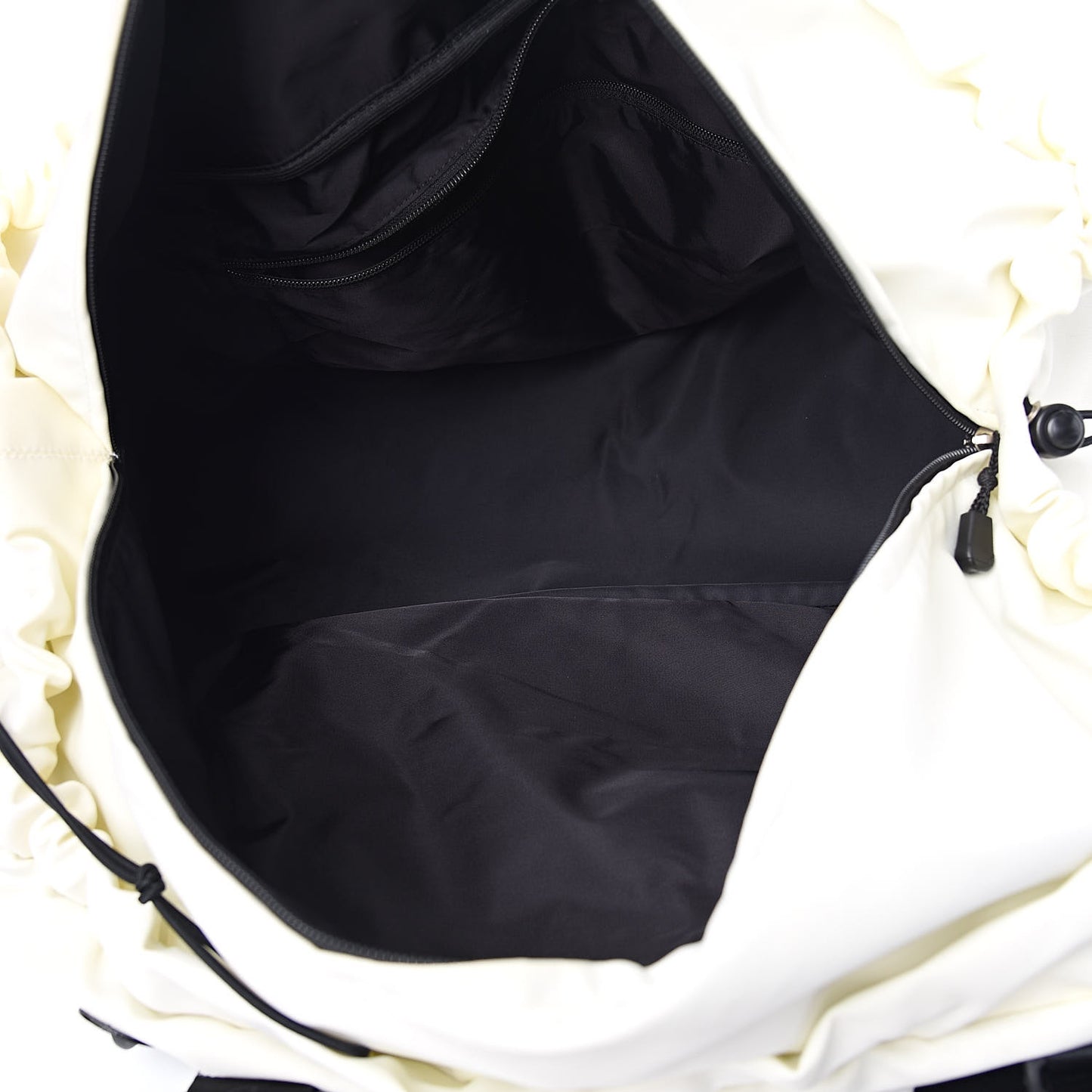 Nylon Sport Logo Duffel Bag White